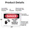Signmission Stay Away When Machine Is Operating Danger Sign, Aluminum, 24in W x 18in L, 2PK OS-2PACK-DS-A-1824-L-1700 - alternate 2